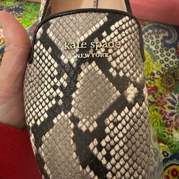 NWT Kate Spade Torte Roccia Embossed Snake Flat - Picture 2 of 8